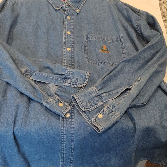 Chap by Ralph Lauren Men's XL denim button down shirt - Picture 6 of 7